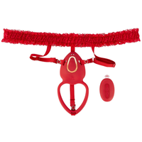 Vibrateur culotte personnalisable avec télécommande, ensemble de 3 pièces, porte-jarretelles en dentelle, jouets féminins, vente en gros de culottes vibrantes pour femmes