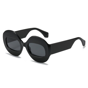 Gafas de Sol de Moda Europea y Americana Otoño 2022 para Mujer, Nuevas con Bloqueo de Color, Protección UV400, Estilo Personalizado, Transfronterizas, PC - Product Image 5