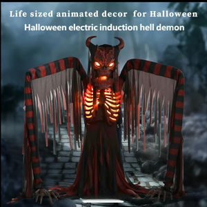 Decoración de Halloween: Gran Demonio Animado con Sensor de Movimiento y Ojos Brillantes para Casa Embrujada - Product Image 2