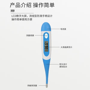 Termómetro Digital Personalizado para el Hogar y Niños con Puntas Suaves, Diseño Retroiluminado de Alta Calidad para Exportación a Europa y América - Product Image 2