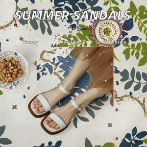 Nouvelle Arrivée Tendance Sandales Plates Femme Respirantes Chaussons de Plage Été Plateforme Extérieure Bout Ouvert pour Chaussures Femme - Product Image 3