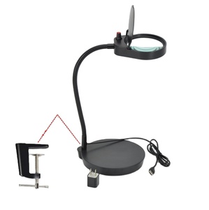 2 in 1 morsetto Desktop lente d'ingrandimento dimmerabile con luce a LED - Product Image 1