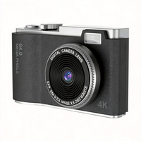 Cámara Retro CCD 4K Ultra HD, Cámara Digital Vintage, Cámara de Vlog Portátil de Nivel Básico para Estudiantes, Zoom 8X para Adolescentes y Principiantes
