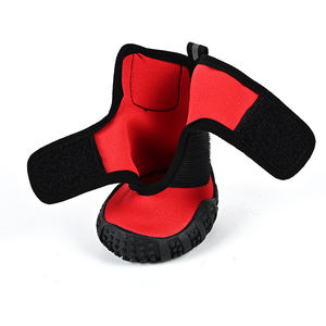 Vente en gros de 4 protège-pattes imperméables pour chiots, chaussures pour chiens de taille moyenne à grande, chaussons de randonnée antidérapants et respirants pour chiens - Product Image 3
