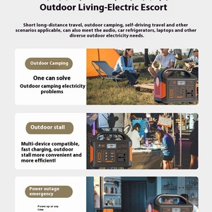 Panneau solaire mobile extérieur 220V/300W MPPT avec prise EU pour camping-car, stockage d'énergie domestique, puissance nominale 1000W pour énergie solaire portable d'urgence - Product Image 4