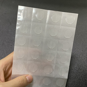 0.4mm Độ dày trước khi cắt tùy chỉnh đường kính vòng tròn hai mặt trong suốt dính bóng điểm rõ ràng băng keo - Product Image 4