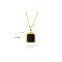 Collier pour homme plaqué or de haute qualité avec de nouveaux designs, pendentif en forme de cube de sucre, bijoux en pierres précieuses naturelles
