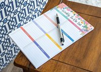 Carnet de notes personnalisé pour liste de tâches hebdomadaire, organisateur, agenda, carnet de notes hebdomadaire et annuel, planificateur hebdomadaire, bloc-notes de tâches 9x6 pouces