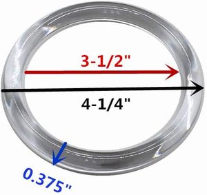 Model Worker PCS Round Handles Replacement For Handmade Bag <b>Handbags</b> Purse Handles Transparent - Product Image 3