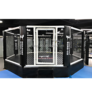 AIDONG cheap raised sports octagon boxing ring ufc cage mma with catwalk for gym cage
