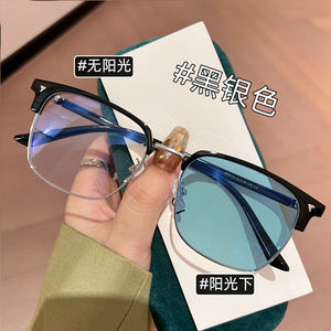 <span class=keywords><strong>Lunettes</strong></span> Unisexe Carrées Photochromiques Anti-Lumière Bleue Style Classique Métal et PC de Haute Qualité Très Vendues pour Gamers - Product Image 5