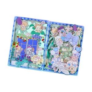 Carnet d'étudiant A7 à feuilles mobiles, motif dessin animé original, design 'Shake' mignon et esthétique 'Cœur <span class=keywords><strong>de</strong></span> fille', thème anime - Product Image 5