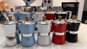 Bếp pha cà phê bằng nhôm hiện đại kiểu Ý cổ điển, máy pha cà phê <span class=keywords><strong>Espresso</strong></span> điện, máy pha cà phê Moka - Product Image 4