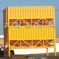 Silo Eléctrico Horizontal SDCAD Antiobstrucción de Descarga Suave con Control PLC para Planta de Lotes