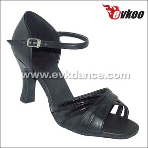 Zapatos <span class=keywords><strong>de</strong></span> Baile <span class=keywords><strong>de</strong></span> <span class=keywords><strong>Salsa</strong></span> Latina para Mujer, Zapatos <span class=keywords><strong>de</strong></span> Tacón <span class=keywords><strong>de</strong></span> Salón <span class=keywords><strong>de</strong></span> Cuero Marrón, 6cm, Novedad - Product Image 2