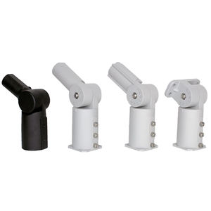 Shenzhen adaptateur de structure murale durable en alliage d'aluminium personnalisé 50mm 60mm 70mm 80 mm support de montage de poteau supérieur solaire - Product Image 1