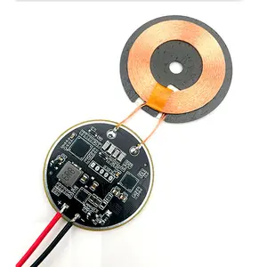 Carregador rápido sem fio qi 5v/9v/12v/24vhigh, módulo pcb de carregamento rápido sem fio, bobina de carregamento para celular