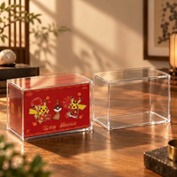 Étui de présentation magnétique en acrylique personnalisable pour boîte cadeau Orange Fire VSTAR, super aimanté N52, protection UV, anti-poussière