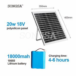 Ventilateur sur pied solaire rechargeable <span class=keywords><strong>de</strong></span> 16 pouces à <span class=keywords><strong>prix</strong></span> <span class=keywords><strong>d</strong></span>'usine pour usage domestique extérieur, avec panneau solaire inclus - Product Image 5