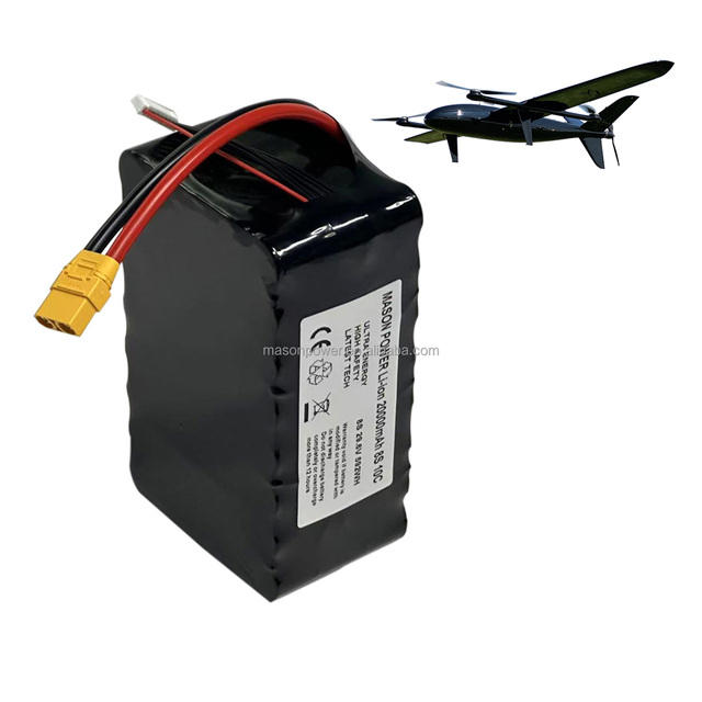 29.6V 20Ah 10C High Power Battery Pack 8S5P Configuration 200A Discharge Dust Resistance for Professional VTOL Applications