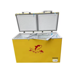 Congélateurs coffres à 2 portes pour supermarché Ice Island et usage domestique, avec compresseur, réfrigérateur double zone, organisateur commercial Bra - Product Image 1
