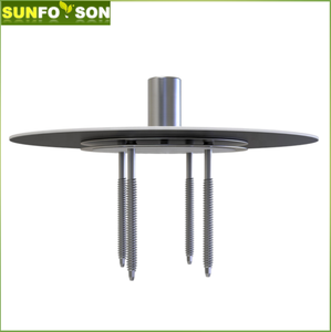 ตัวยึดแผงโซลาร์เซลล์อเนกประสงค์สำหรับระบบแร็คพลังงานแสงอาทิตย์เชิงพาณิชย์หลังคาแบนพีวีซีกันน้ำ - Product Image 4