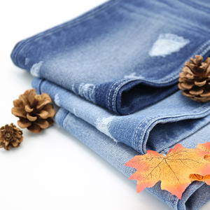 Tela de mezclilla teñida para pantalones cortos, tejido <span class=keywords><strong>Denim</strong></span> de bolsillo, disponible en color negro - Product Image 2