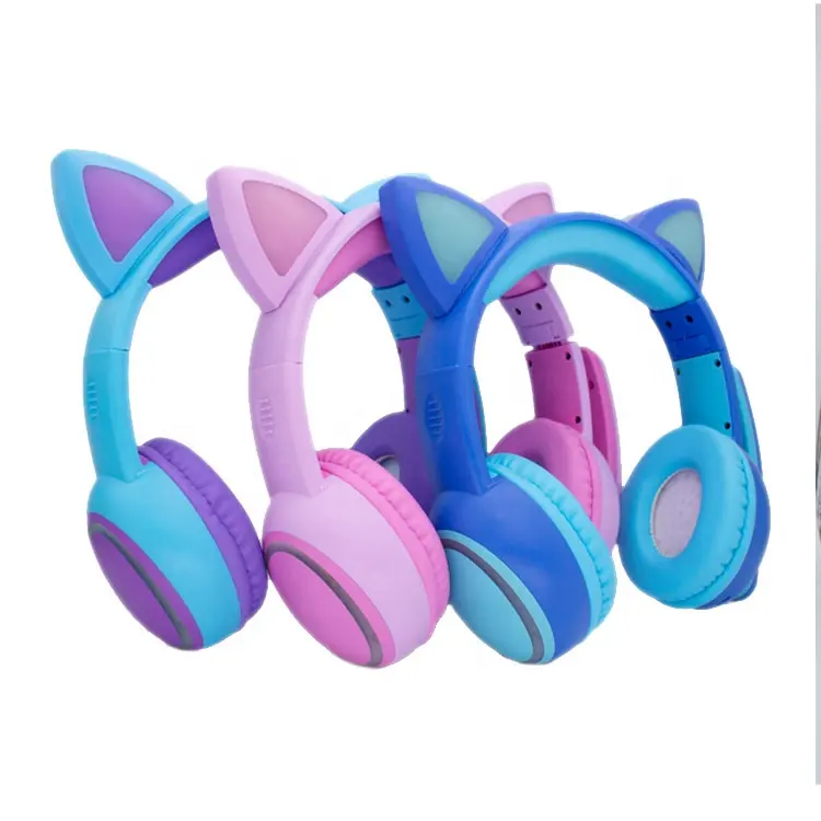 Children's foldable headset with microphone wired game headset volume limit 85dB for children boys and girls headset