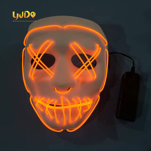 Glow-Spielzeug Themedeko Party Dekoration Festival Kaltlicht Partyzubehör <span class=keywords><strong>Horror</strong></span> leuchtende Led-Gesichtsmasken - Product Image 2