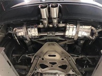 Für Porsche 718 2.0T 2.5T Komplette Auspuffanlage BOX-718-VAL2025 Wärmeisolierte Krümmer mit Mittelauslass und Klappensteuerung – Tuning-Teile