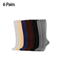 Chaussettes de compression graduée tricotées ODM pour la course et le cyclisme, en nylon respirant, soutien athlétique pour hommes et femmes