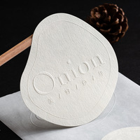Autocollant texturé imprimé personnalisé étiquette en relief mat cercle autocollant impression blanc pur étanchéité Logo marque autocollants