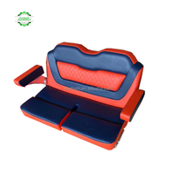 Siège de bateau pliable de luxe 3 places personnalisé pour yacht, banc marin pour bateau ponton