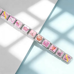 Original Design Trendy Gift Stainless Steel Italian Charm Link 9mm Bracelet Making <b>DIY</b> <b>Kit</b> - Product Image 4