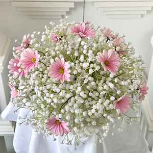 Nouvelle arrivée bébé <span class=keywords><strong>souffle</strong></span> Rose décorer fête de mariage événements photographie accessoire boule de fleurs - Product Image 2