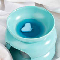 Nouveau style brûleur à huile en céramique, diffuseur d'arômes d'huiles essentielles, diffuseur d'arômes, porte-bougie chauffe-plat pour aromathérapie, chauffe-cire