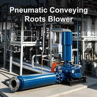 Industrielles Automatisches Hocheffizientes Elektrisches AC-Pneumatisches Fördersystem mit Roots-Gebläse für Vakuumtransport von Pulver und Granulat