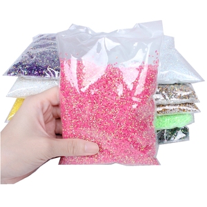 Strass en résine transparente AB Jelly, couleurs AB, 100 000 pièces, 2 mm, à dos plat 3D, à coller, en vrac, pour décorations de vêtements DIY, nail art, bijoux Nizi - Product Image 2