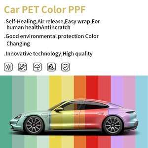 <span class=keywords><strong>Film</strong></span> de protection de voiture gris ciel PET, brillant, métallique, changement de couleur automobile, vinyle, feuille de décoration - Product Image 4