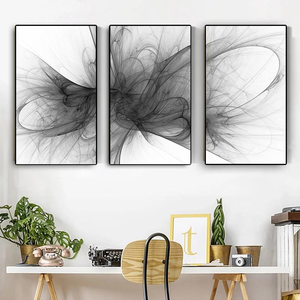 Fiori su misura arte astratta tela pittura poster da parete stampe per soggiorno decorazioni per la casa pronto per essere appeso - Product Image 3