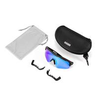 Lunettes de cricket polarisées avec protection UV, revêtement anti-rayures, verres interchangeables, fournisseur de logos personnalisés