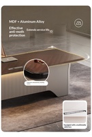Ensemble de bureau exécutif moderne et minimaliste de luxe avec bois écologique pour le bureau du PDG/président/directeur
