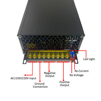 Convertisseur AC/DC 1500w 100v 15a Tension et courant réglables pour pilote LED Module redresseur industriel Alimentation CC