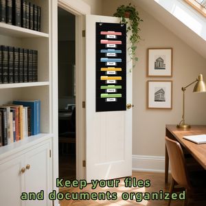 Pockets <b>File</b> Storage Pocket Chart with 8 Nametag Pockets,Hanging Wall <b>File</b> Organizer for Classroom and Office Use - Product Image 6