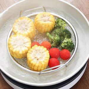 तेल फ़िल्टरिंग शुद्ध स्टीमर बास्केट माल नाली पैन पुनः प्रयोज्य तेल ड्रिप फ़िल्टरिंग डिश कूलिंग रैक नूडल्स के लिए ठंडा रैक - Product Image 6