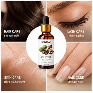 Olio di Ricino Biologico all'Ingrosso, 100% Puro e Naturale, Pressato a Freddo, Olio Vettore per Cura dei Capelli e Produzione Cosmetica - Product Image 2