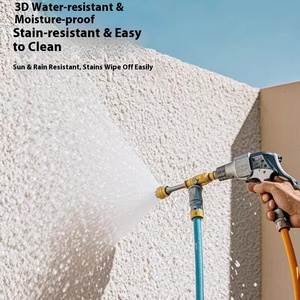 Échantillon gratuit <span class=keywords><strong>Peinture</strong></span> à base de sable auto-brossante et enduite d'eau, aspect pierre véritable, pour murs extérieurs, facile à appliquer - Product Image 3