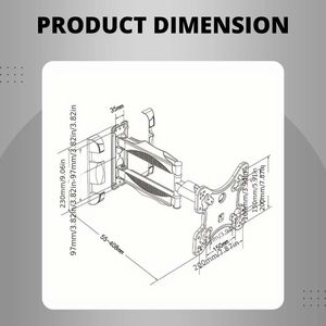 World Maker China Lcd Maker Doblado Push Pull Reloj <span class=keywords><strong>de</strong></span> pared oculto Soportes <span class=keywords><strong>de</strong></span> TV para montaje en pared - Product Image 4