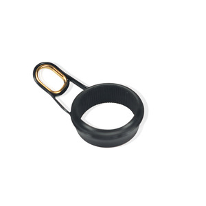 Anneau de guidage carré angulaire noir et or FISHERBON Fisherman's Bund, petit anneau de guidage pour la modification de canne à pêche de surf, matériau céramique SIC - Product Image 1