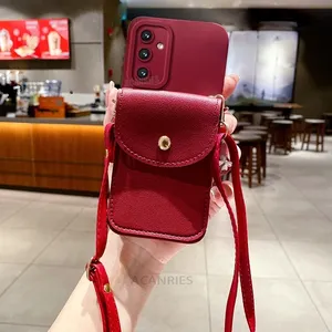 A 15 25 35 Crossbody Card Slot Bag Holder Case Pour <span class=keywords><strong>Samsung</strong></span> Galaxy A15 A25 A35 A55 A05s A14 A54 M54 Cord Silicone Cover S24 Plus - Product Image 6